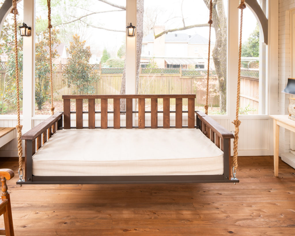 Craftsman style Porch swing bed by PorchCo.