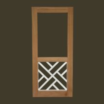 Stock Chippendale Single Screen Door