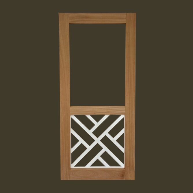 Stock Chippendale Single Screen Door